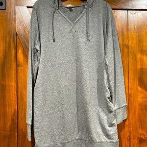 Liz Lange Maternity Sweater Dress with hoodie Lrg